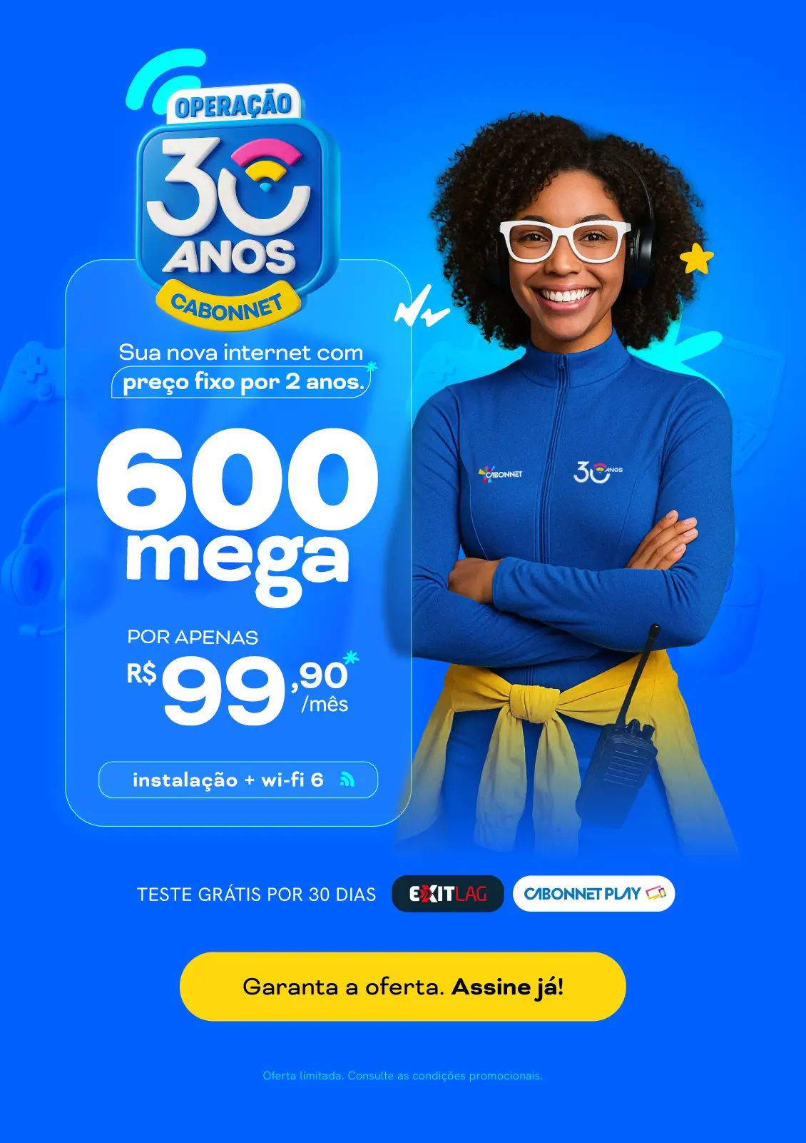OFERTA 30 ANOS - 600 MEGA MOBILE