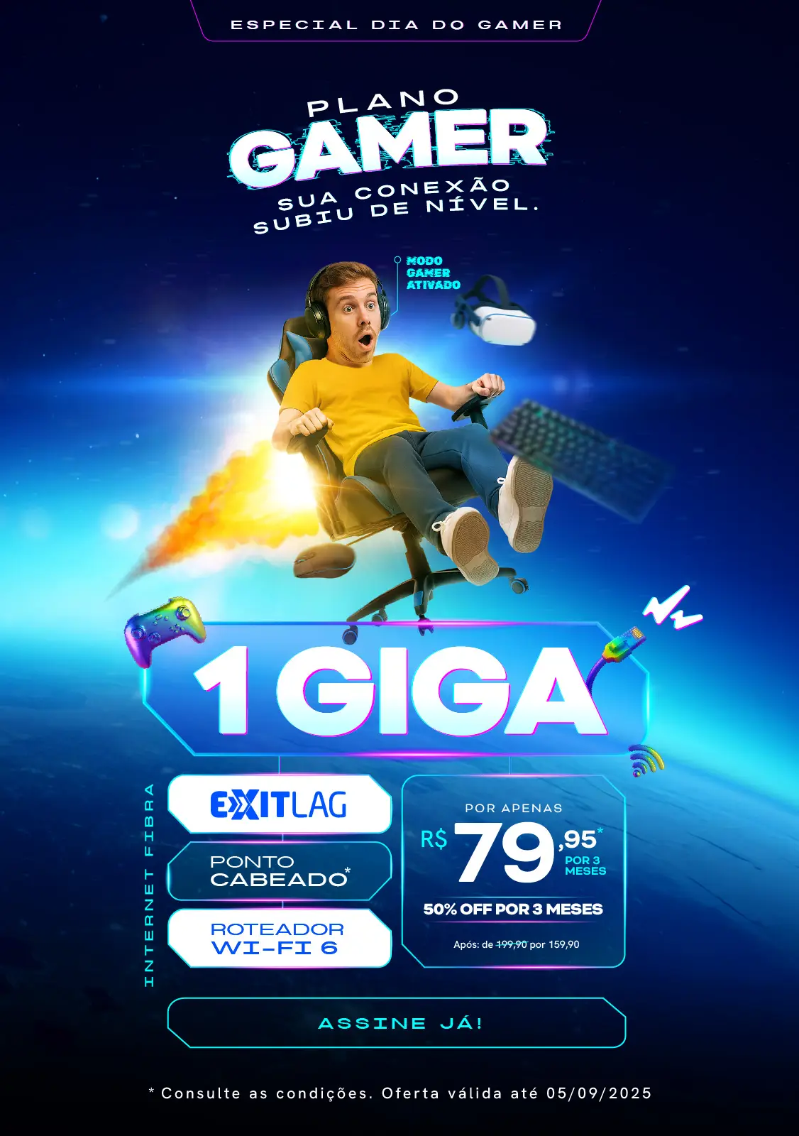 Plano Gamer Cabonnet 1 GIGA Mobile