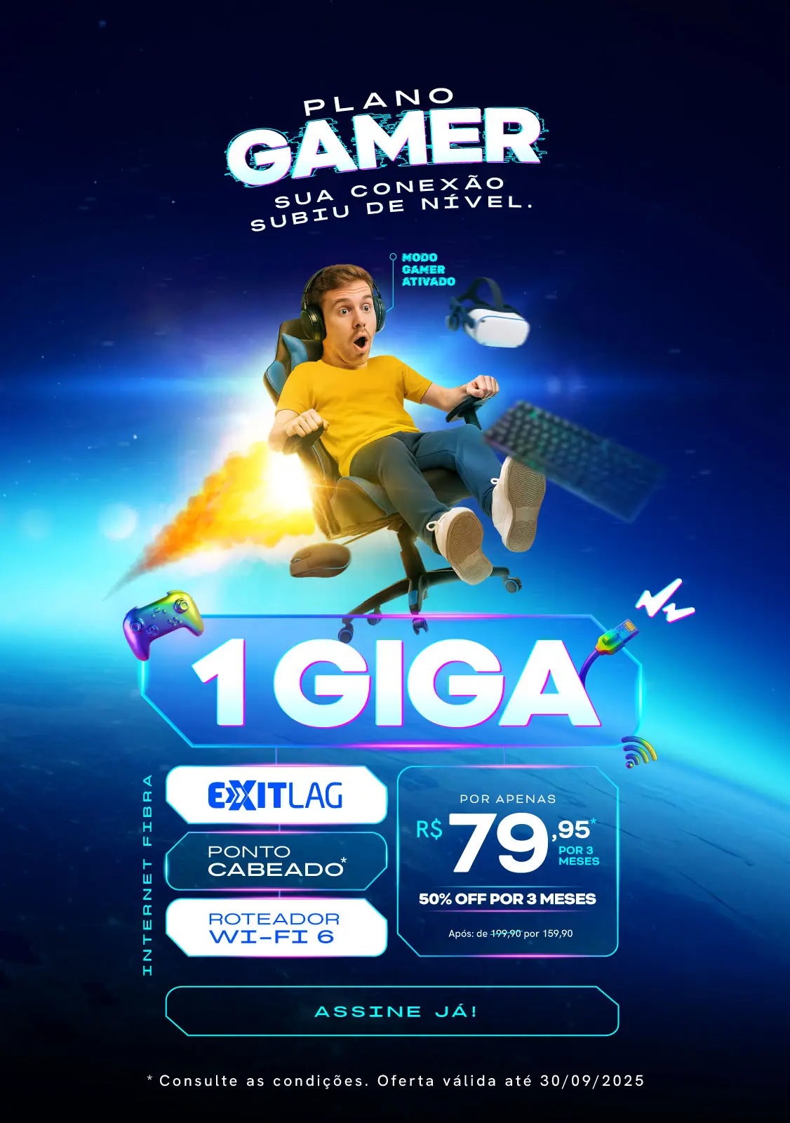 Plano Gamer Cabonnet 1 GIGA Mobile